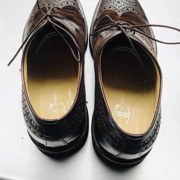 JENNIFER TATTANELLI Firenze Lace-up Leather &Suede Wingtip Shoes main image 9